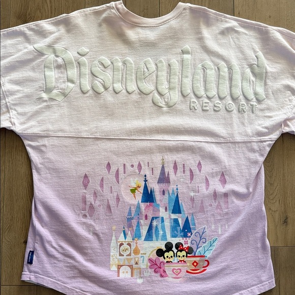 Disney Tops - Disneyland Adult Spirit Jersey Joey Chou XL Pink Purple Gradient Fantasyland EUC